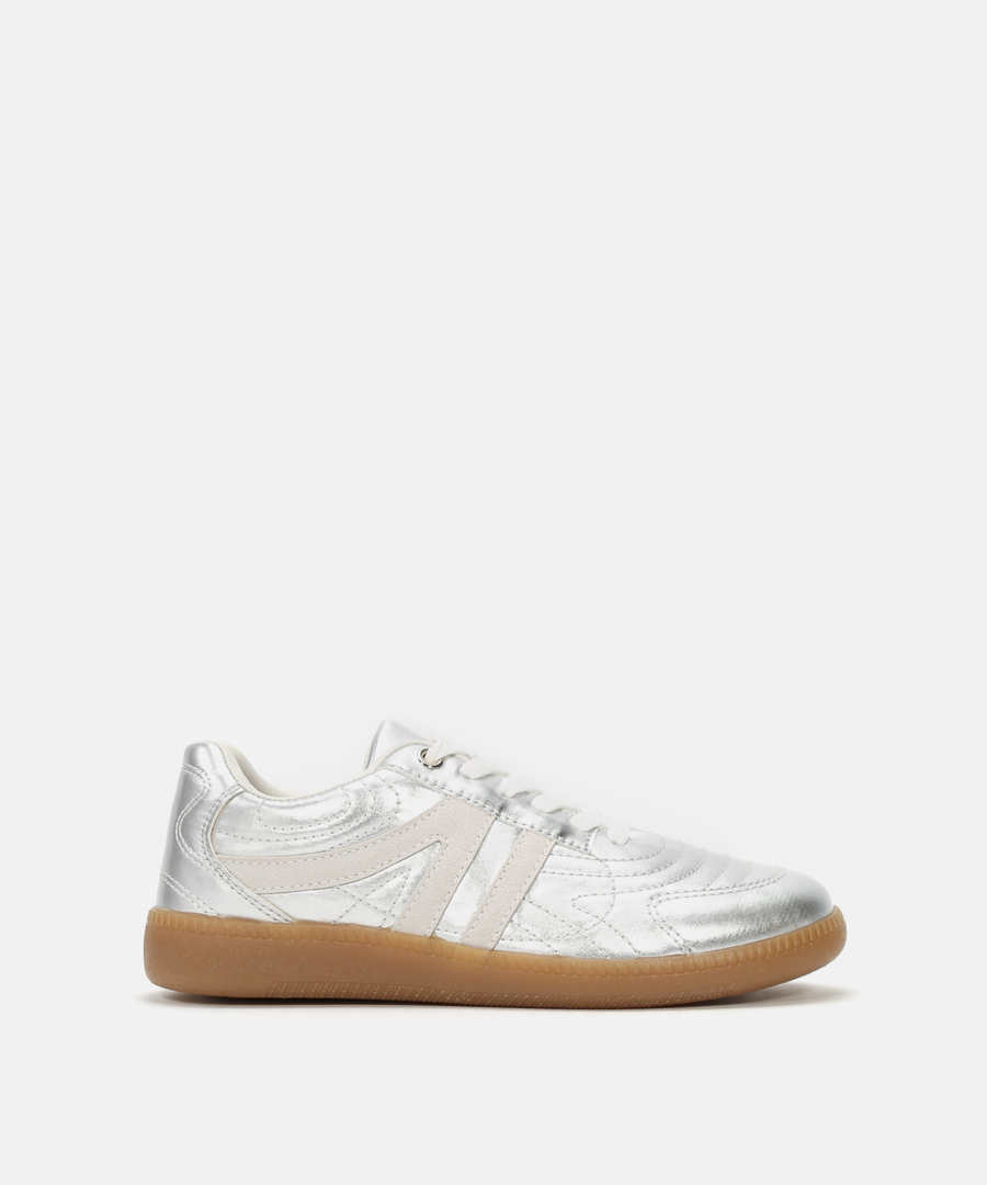 Zapatillas casual retro metalizadas image number null